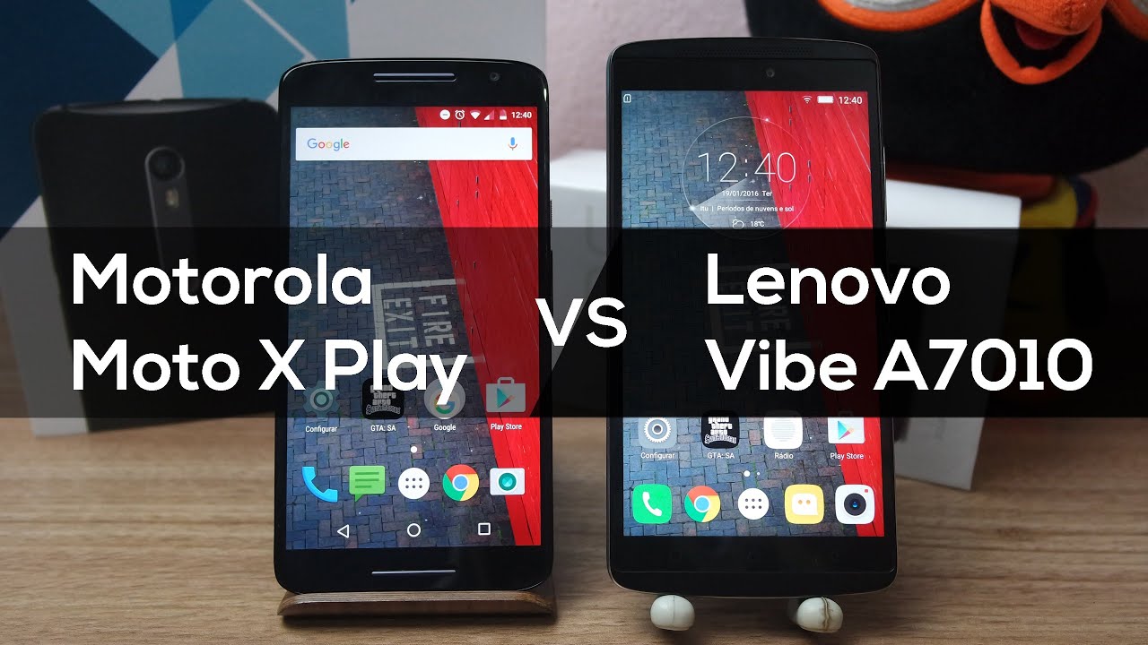 Moto X Play vs Lenovo Vibe A7010 Comparativo Brasil YouTube