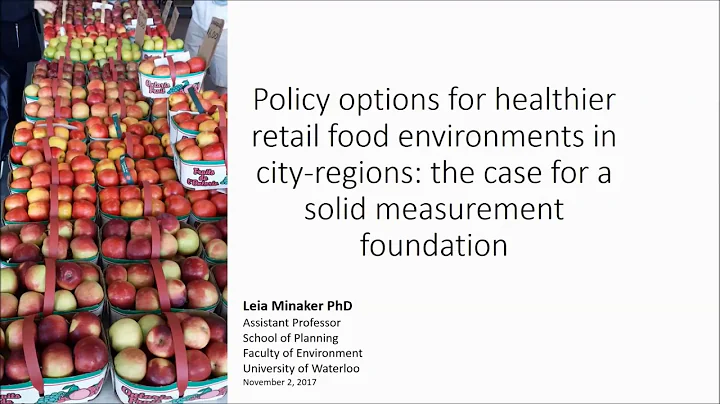 Policy options for healthier retail food environments in city-regions: Solid Measurement Foundation - DayDayNews