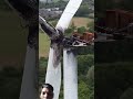 Wind turbine falling down ( why break the windmill ) #shorts​ Hot to change wind turbine #shorts
