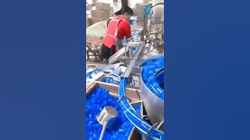 Automatic wet glue bottle stationery glue stick rotary filling capping assembling machine video