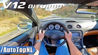 Mercedes Benz SL65 AMG 6.0 V12 BiTurbo POV Test Drive by AutoTopNL видео