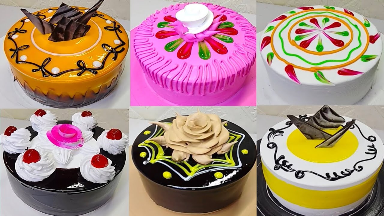500 gram all cake Design  || unique flavour cake recipe || Fancy cake ideas 