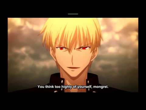 Emiya Shirou vs Gilgamesh (Archer) Full Fight [English Sub]