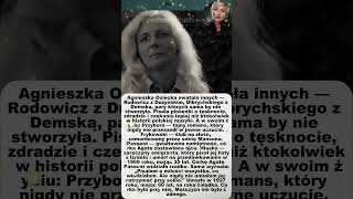 AGNIESZKA OSIECKA — pisała o miłości dla całej Polski, a w jej własnym domu nie było jej dla nikogo