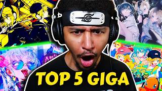 FIRST TIME Reacting to Vocaloid - Top 5 Giga Songs!