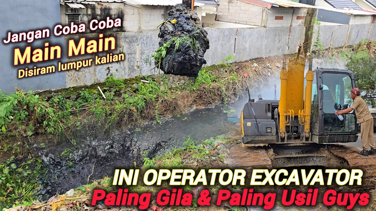  GILA❗️KALI INI KALAU SUDAH DATANG HUJAN BANJIR, SUDAH BENAR HARUS DIKERUK & DILEBARKAN BEGINI❗️