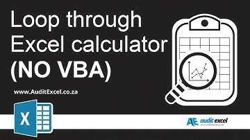 Excel calculation looping through rows WITHOUT VBA