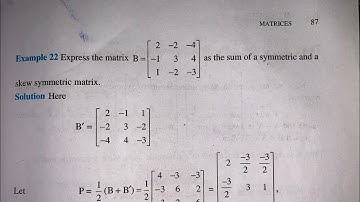 EX 3.3 EXAMPLE 20 TO 22 SOLUTIONS OF MATRICES NCERT CHAPTER 3 FOR CLASS 12 TH
