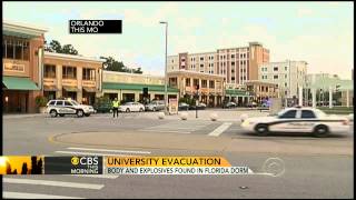 Dead man, explosives found in Fla. dorm