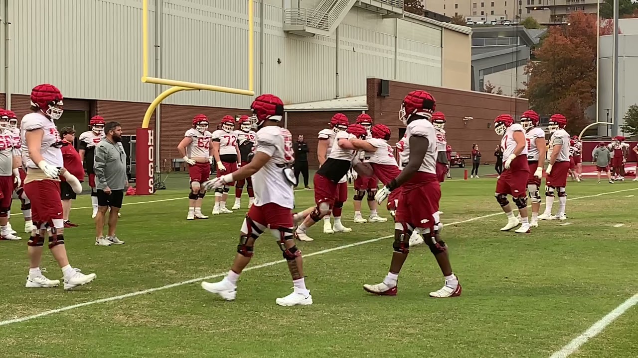 Arkansas prepares for LSU Tuesday practice clips YouTube