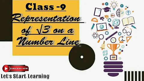 Class 9 Mathematics || Representation of √3  on a number line || Chapter-1 || Let’s Start Learning