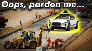 Waymo barges into a construction zone | JJRicks Rides With Waymo #178