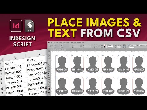 InDesign Script Headshot Layout