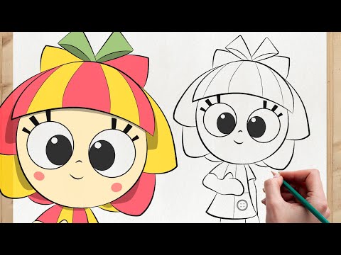 Como Desenhar a EMÍLIA (Sítio do Picapau Amarelo) - Tutorial Fácil!