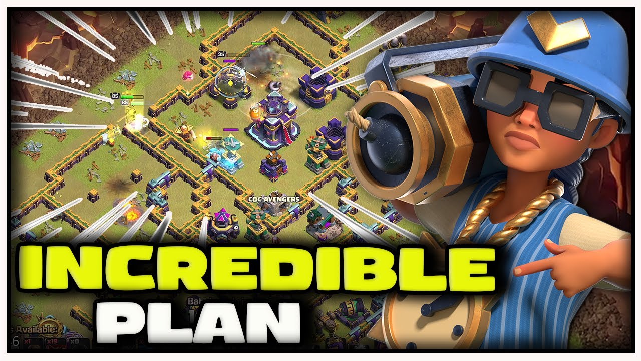 INCREDIBLE PLAN Destroyed the base | RVNT vs COC Avengers | Clash of Clans