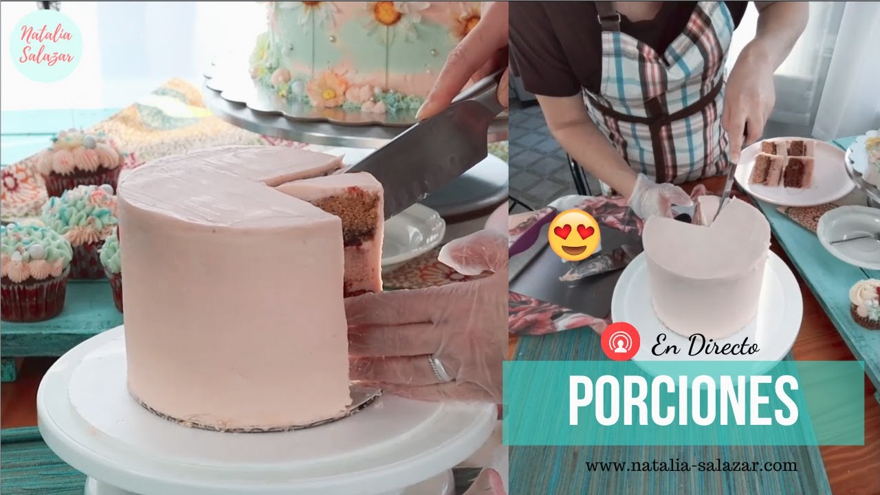 ✌️Dos técnicas para CORTAR una torta ALTA?| Natalia Salazar| En Directo -  YouTube