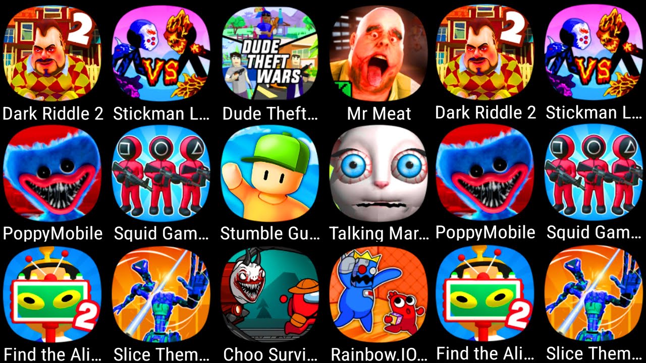 Poppy Playtime Mobile Dark Riddle 2 Stickman Legacy Dude Theft Wars Mr 