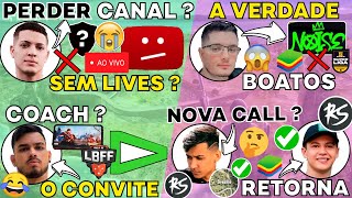 RETORNO TWO9 ? ZARAKI BOATOS NOISE ! JJ COACH MOBILE ! CEROL FICOU PREOCUPADO ! CRIAS NOVA CALL ?