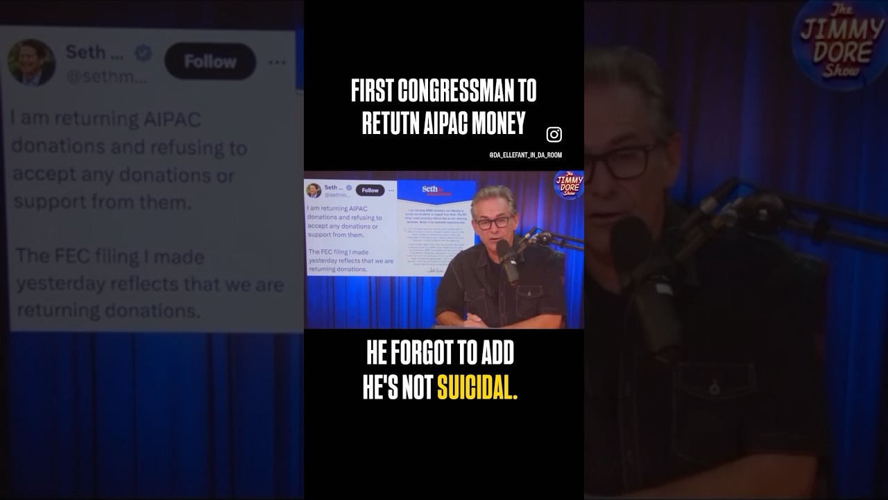 SETH MOULTON IS THE FIRST POLITICIAN TO TETURN MONEY TO AIPAC. 