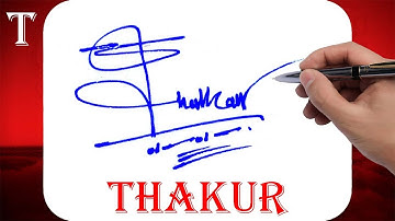 Thakur Name Signature Style - T Signature Style - Signature Style of My Name Thakur