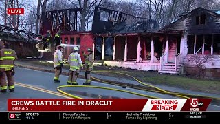 Fire rips through home in Dracut