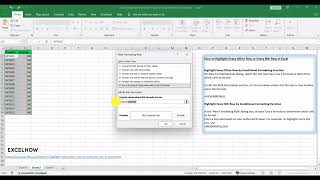 How to Highlight Every Other Row or Every Nth Row in Excel