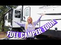 FULL TIME CAMPER LIVING TOUR | 2021 grand design reflection, how we save space, decorate + more!