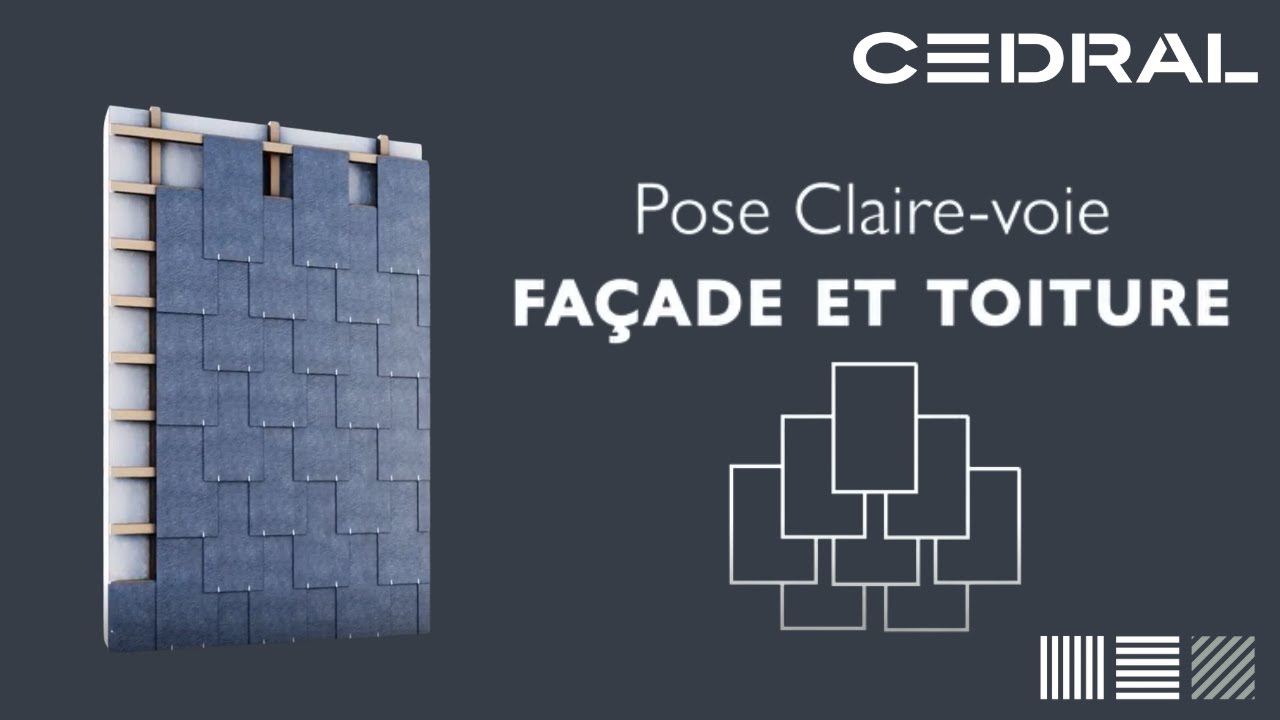 Pose Claire voie Des Ardoises En Fibres ciment Cedral Pour Toiture Et pose-claire-voie-des-ardoises-en-fibres-ciment-cedral-pour-toiture-et