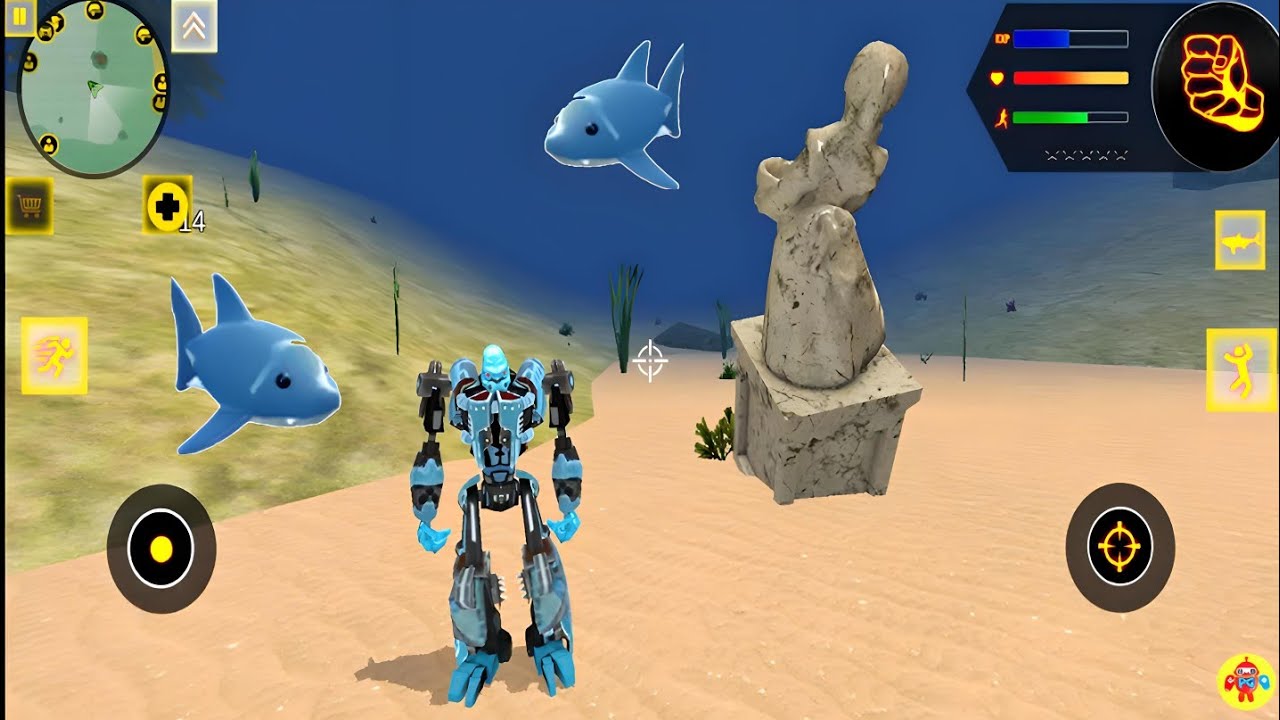 Süper Kahraman Robot Köpekbalığı 13 Robot Shark 2 by Naxeex