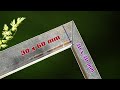 Cách tự hàn nối góc 90 độ sắt hộp không cùng kích thước chuẩn đẹp-how to make a90 degree right angle