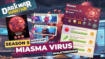 Dark War Survival Season 5 Miasma Virus Stacks Walkthrough
