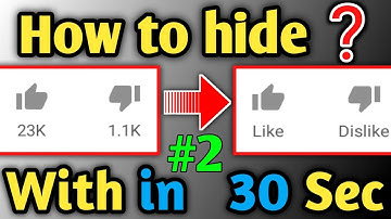 how to hide likes and dislikes on youtube | how to disable like and dislike | #2 | 2k Dude