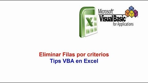 Eliminar Filas por condición - Tips VBA en Excel