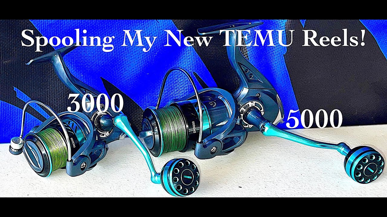 Spooling My New DK3000 & DK5000 TEMU POWER Reels! 