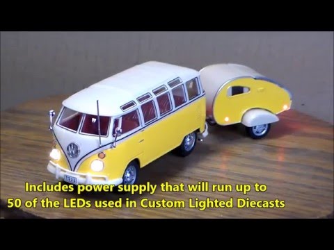 VW Samba with a camper