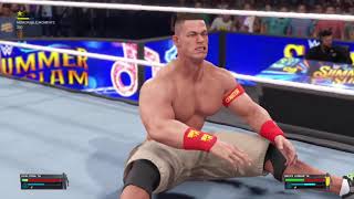 بازی WWE 2K23 | کشتی کج | John Cena VS. Brock Lesnar سر دو کمربند