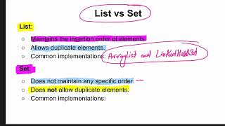 What is the difference between a Java List and a Java Set? || Java:AB39ID || JE Tutor Team