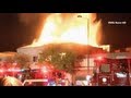 Glendale  Ca Fire Forces Man to Jump Out Window