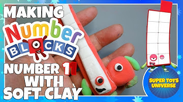 Making Numberblock 11 with soft clay!
