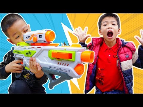 Đồ Chơi Bắn Súng Nerf - Giải Cứu Đồng Đội Khỏi Đại Ca Nhút Nhát - Bo Gaming TV