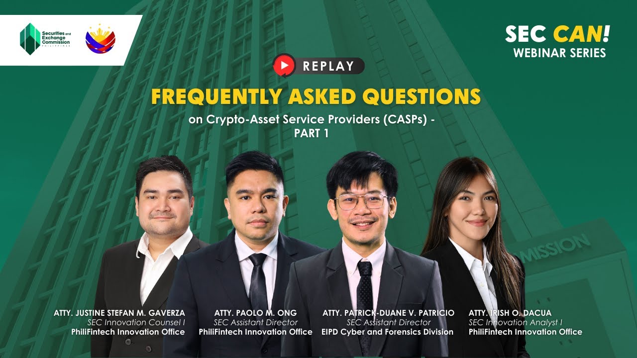 [PART 1] Frequently Asked Questions (FAQs) on Crypto-Asset Service Providers