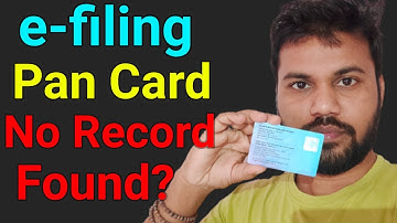 Instant epan card no record found, how to fix e-filing instant epan card no record found,