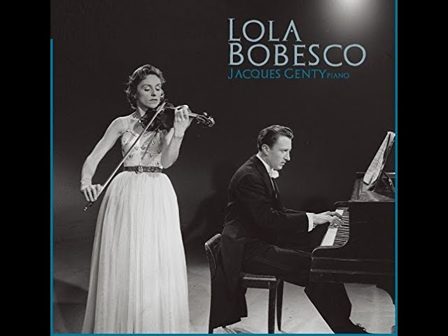 Lola Bobesco - Franck : Violin Sonata A-Dur (1950) - YouTube