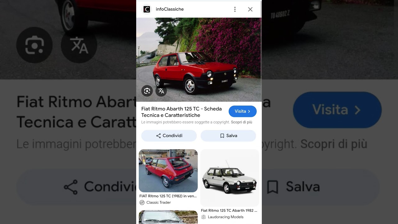 fiat ritmo 130 TC Abarth anni 80