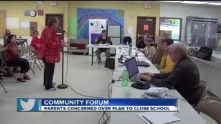 Concerned parents debate over plan to close local school