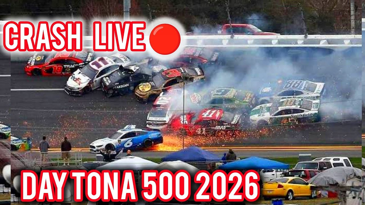 ПРЯМАЯ ТРАНСЛЯЦИЯ АВАРИИ НА DAYTONA 500 2026 | BJ McLeod: Многочисленные аварии и обновления гонки