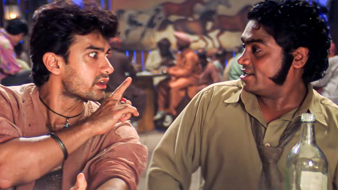 पकोड़ा सिंह नहीं पक्कड़ सिंह | Best Comedy Scene | Aamir Khan, Johnny Lever | Mela Movie