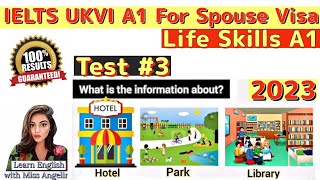 IELTS A1 Life Skills Listening || 2023|| New Practice Test 3 || IELTS A1 Life Skills Listening Q& A