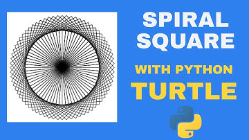 How to Draw a Rotating Square Spiral with Python Turtle | Turtle Graphics Tutorial