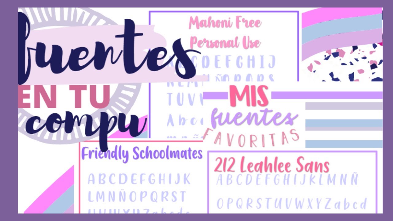 Letras Bonitas En Word Mis Fuentes Favoritas en Word// Fernanda 💜✨ - YouTube